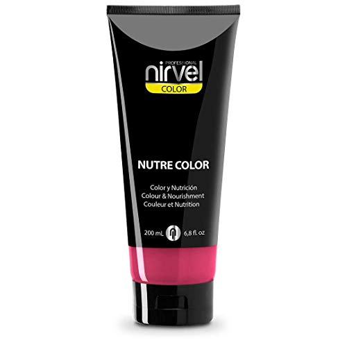 Nirvel NUTRE COLOR FLUOR Fresa 200 mL Mascarilla Profesional - Coloración temporal - Nutrición y brillo