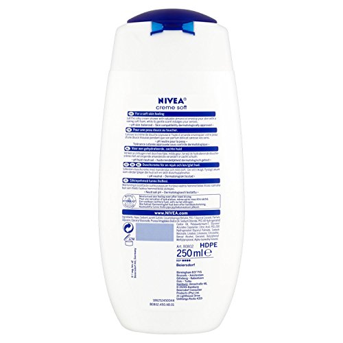 Nivea Bath Care Shower Cream Soft, 250 ml by pihuz store(Ship from India)