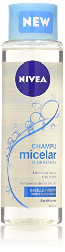 NIVEA Champú Micelar Hidratante (400 ml), indicado para la limpieza diaria del cabello seco