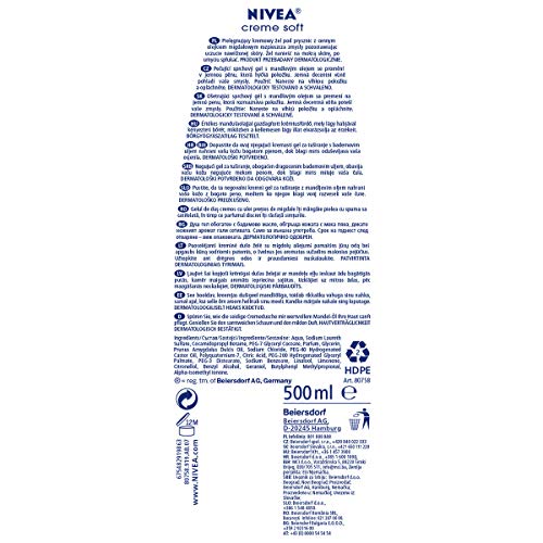 Nivea Crema de gel de ducha, crema Soft, 500 ml