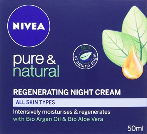 Nivea - Crema Pure and Natural de regeneración nocturna - 50 ml