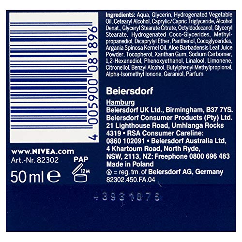 Nivea - Crema Pure and Natural de regeneración nocturna - 50 ml