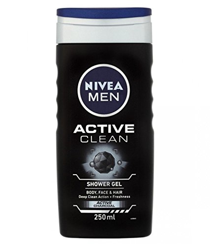 Nivea Men Active Clean Shower Gel 250ml By Dodo Store(Ship from India)