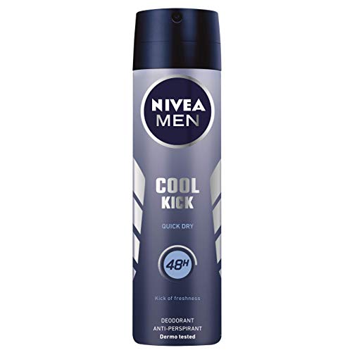 NIVEA Men Cool Kick Desodorante en spray, 6 paquetes de 150 ml