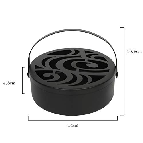 NIVNI - Soporte para incienso (hierro hueco), diseño de mosquitos