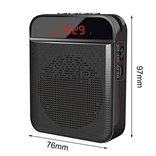 N/J Amplificador De Voz Bluetooth, Amplificador De Voz Inalámbrico Altavoz Bluetooth, Amplificador De Voz, Micrófono Auricular Altavoz para Profesores Canto Instructores De Fitness Guías Turísticos