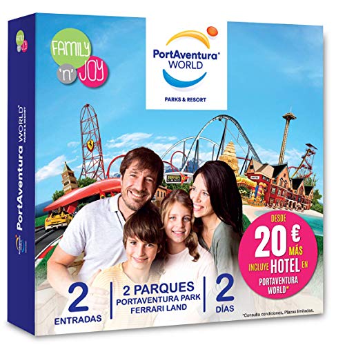 NJOY Experiences - Caja Regalo - PORTAVENTURA World - 1 Dia en PortAventura Park + 1 Dia en PortAventura Park y Ferrari Land + Hotel Desde 20€ más