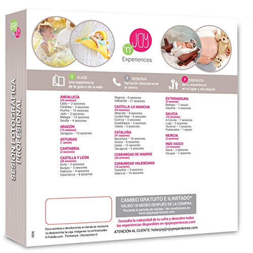 NJOY Experiences - Caja Regalo - SESION FOTOGRAFICA PROFESIONAL - Más De 240 sesiones a Escoger en España