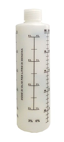 NO 2 medidor dosificador para aceite mezcla de 1% A 6% con tapón + 100 ML de aceite Sintético de regalo