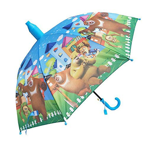 no logo YYouRuiChildren's Umbrella with Waterproof Cover Cup Boys and Girls Umbrella Primary School Kindergarten Children Umbrella Long Handle Umbrella