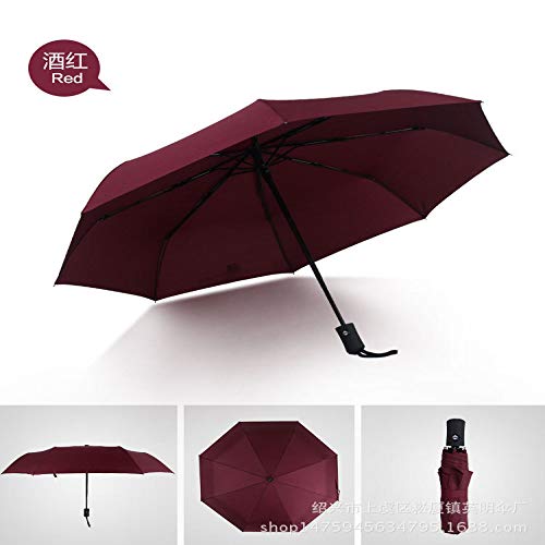 no logo YYouRuiFactory Direct Men's and Women's Business Type Fully Automatic Spot Three-Fold Umbrella Umbrella Custom Wholesale Gift Advertising Umbrella