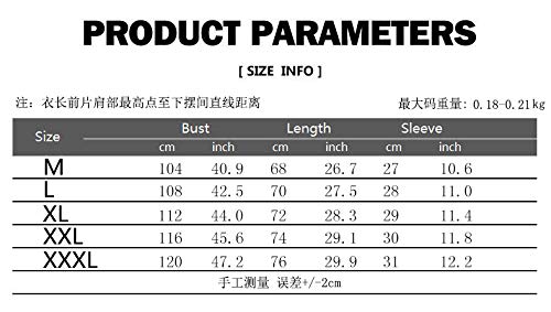 NOBRAND - Camiseta de manga corta con cuello redondo para hombre