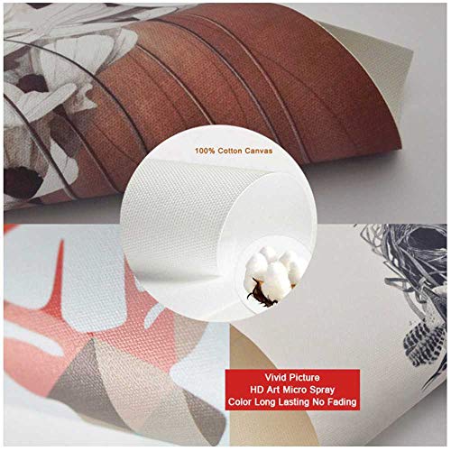 NOBRAND Imagen - Pintura en Lienzo Beige y Gris Impresión de Acuarela Abstracta - Cartel Moderno Imágenes nórdicas de la Pared Sala de Estar Decoración del hogar - 2x50x70cm Sin Marco