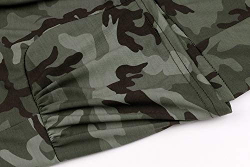 NOBRAND Mono de camuflaje para mujer Verde verde XL