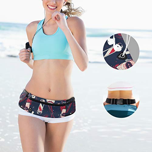 NOLYXICI Herramientas de peluquería vintage,Riñonera viajes correr ciclismo camping senderismo al aire libre senderismo hombres y mujeres