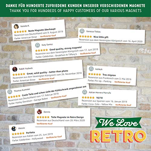 Nostalgic-Art 83069 USA American Diner, imán-Set, 9 Teilig