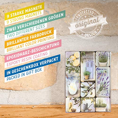 Nostalgic-Art Imán Set de 9 Piezas - Mediterranean