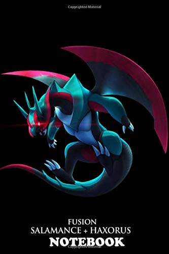 Notebook: Pokemon Salamance Haxorus , Journal for Writing, College Ruled Size 6" x 9", 110 Pages
