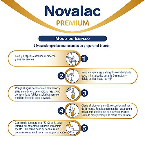 NOVALAC Premium 1 - Leche para lactantes de 0 a 6 meses - 800G