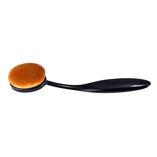 NovaLuna - Pincel de maquillaje ovalado para aplicar y aplicar - Brocha para base de maquillaje para cosméticos - corrector. Imprimación y polvo: crema o líquida.