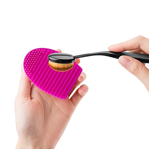 'novaluna – Pincel limpiador Brush Glove para la limpieza de pinceles Maquillaje y cosméticos schwämmchen – Brush Cleaner – Rápido y cuidadosamente