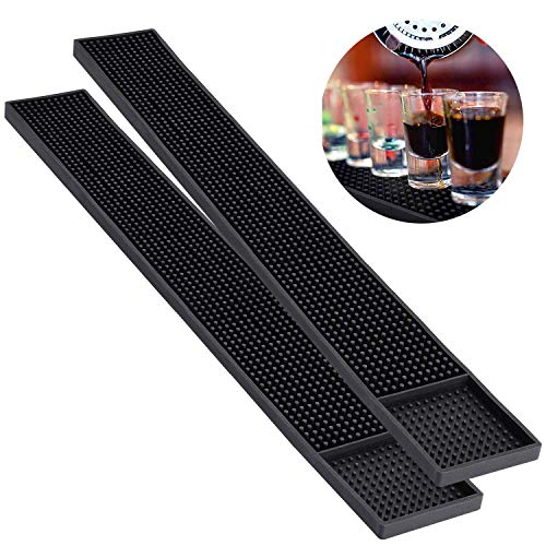 Noverlife 2 alfombrillas de goma para bar, antideslizante, para servicio de bar, para derrames, para mesa, restaurante, cocina, mostrador, barra, antideslizante, resistente al calor, para peluquería