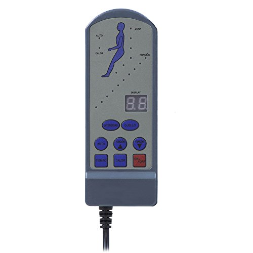 Novohogar Sillón de Masaje Comfort con Sistema de Calor Lumbar y 10 Motores Que Cubren Las 4 Zonas Corporales (Chocolate)