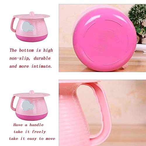 Npeiyi Doble Capa Inodoros Portátiles, Ollas, Plásticos, Cubos De Orina Femeninos, Adultos con Tapaderas, Botes De Orina, Escupidera De Urinarios Engrosamiento Niño Niña Varón Bebé Orinal Hogar