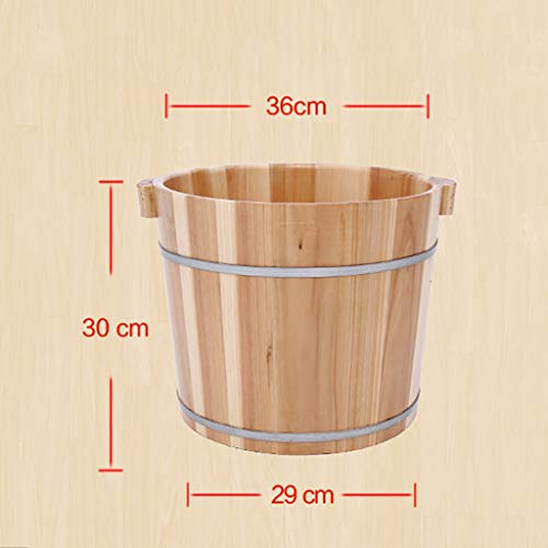 NUBAOgy Barril De Baño De Pies For El Hogar, Baño De Pies, Lavabo De Pedicura Cubierto, Diseño De Cuentas De Masaje De Baño De Pies De Abeto Fragante, Barril De Baño De Pies, Masaje, Aguas Termales, S