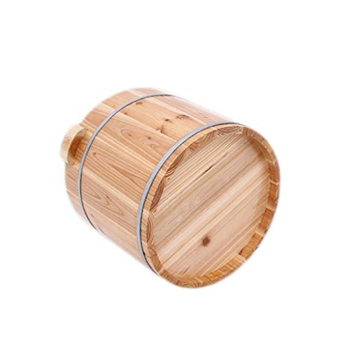 NUBAOgy Barril De Baño De Pies For El Hogar, Baño De Pies, Lavabo De Pedicura Cubierto, Diseño De Cuentas De Masaje De Baño De Pies De Abeto Fragante, Barril De Baño De Pies, Masaje, Aguas Termales, S
