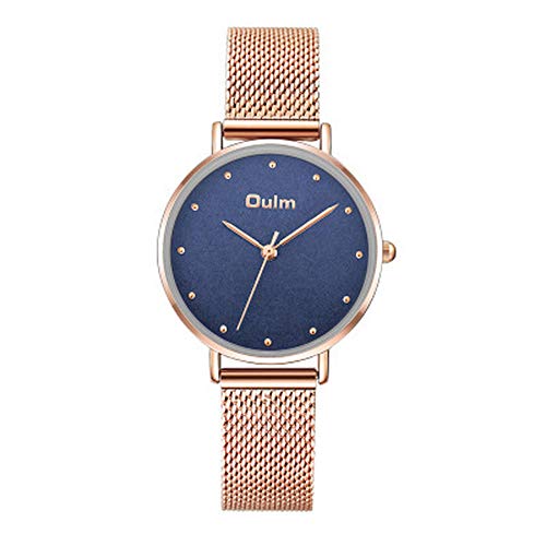 Nuevo Reloj para Mujer Reloj para Mujer Reloj para Mujer Reloj De Cuarzo A Prueba De Agua Concha De Plata Colorete Rubor Ondulado