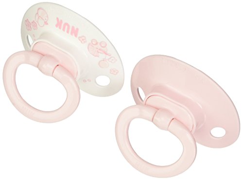 NUK chupete de silicona fisiológicos 6-18 Meses Rose Set de 2