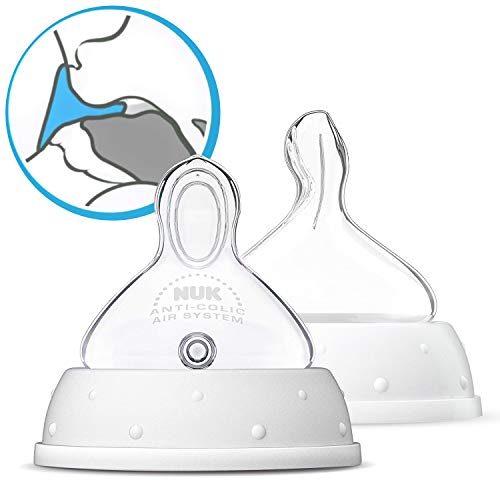 NUK First Choice - Biberón con tetina de silicona, tamaño 1 (0-6 meses), 150 ml, modelos aleatorios