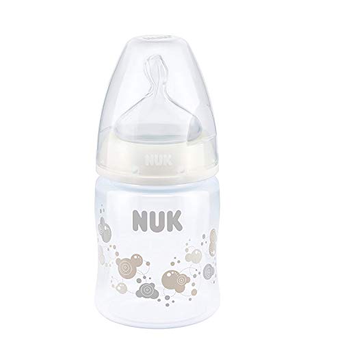 NUK First Choice - Biberón con tetina de silicona, tamaño 1 (0-6 meses), 150 ml, modelos aleatorios