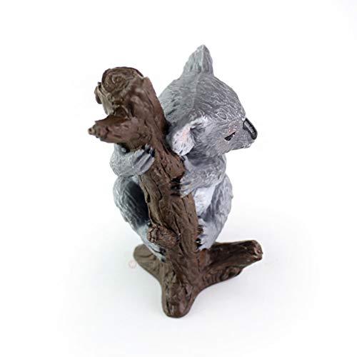 NUOBESTY Modelo de Koala Estatua de Koala Animales de La Selva Figuras Favores de Fiesta de Koala Suministros Koala Toppers de La Torta Regalo Juguetes para Niños Ornamento para La Oficina en Casa