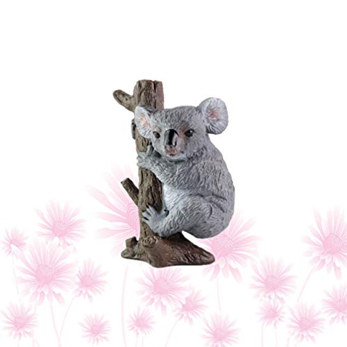 NUOBESTY Modelo de Koala Estatua de Koala Animales de La Selva Figuras Favores de Fiesta de Koala Suministros Koala Toppers de La Torta Regalo Juguetes para Niños Ornamento para La Oficina en Casa