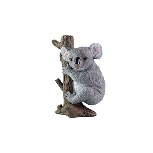 NUOBESTY Modelo de Koala Estatua de Koala Animales de La Selva Figuras Favores de Fiesta de Koala Suministros Koala Toppers de La Torta Regalo Juguetes para Niños Ornamento para La Oficina en Casa