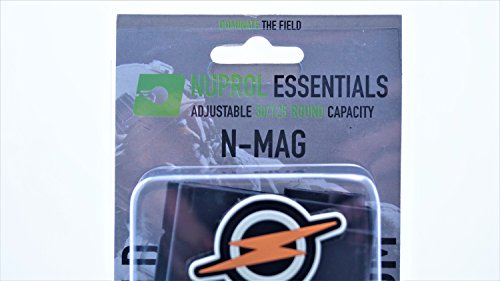 Nuprol N-mag Mid-Cap Airsoft Magazine 30/125 Round M4 - Negro y Parche de First and Only Retail