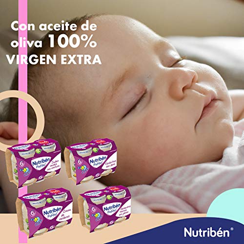 Nutribén Potitos Cena De Judías Verdes y Merluza Desde Los 6 Meses, 3 Bipacks (6 X 190 Gr.)