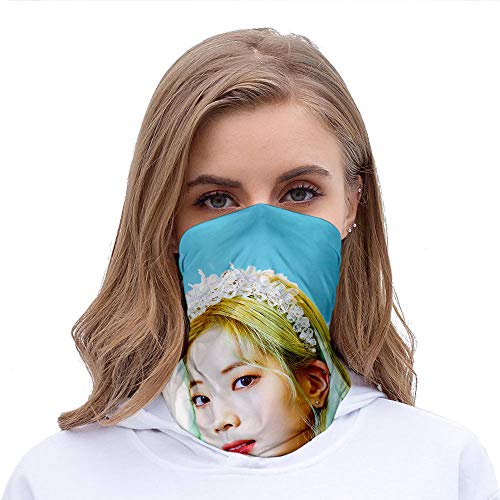 N/X Multifuncional Magic Turban Tubular Scarf Hombres Y Mujeres Korean Girls Group 3D Pure Beauty Digital Print Picture