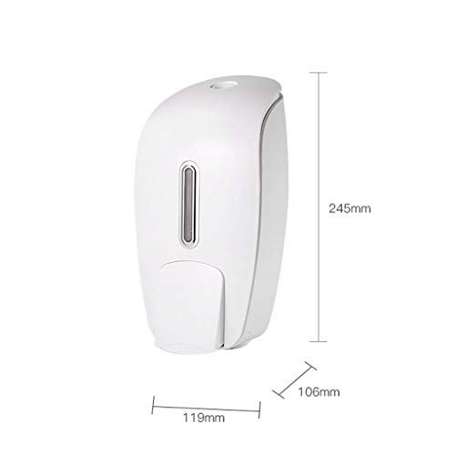 NYKK Dispensadores de loción y de jabón Caja de jabón Manual de Hotel sin Perforaciones montado en la Pared Gran Capacidad Hogar Baño Cocina Desinfectante de Manos Dispensador de Jabón
