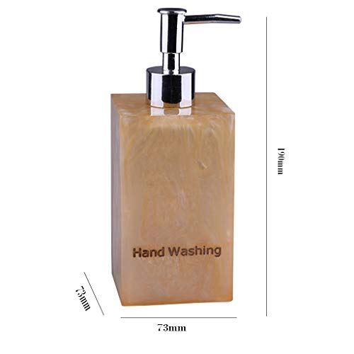 NYKK Dispensadores de loción y de jabón Hogar Club de Ducha de Hotel Club Jabón for Manos Jabón líquido Caja de Resina Emulsión Jabón Dispensador Baño Embotellado Europeo Dispensador de Jabón