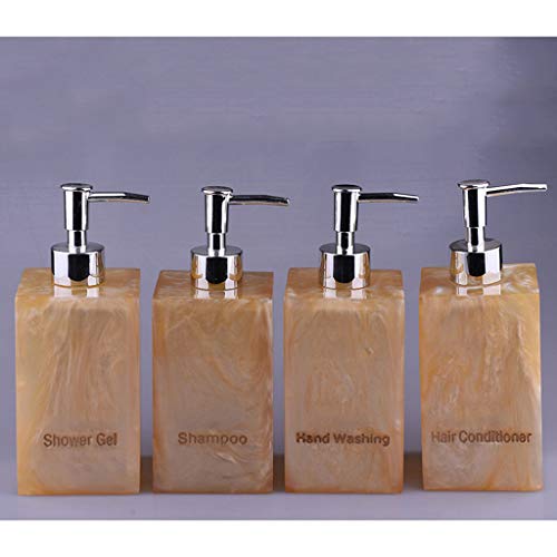 NYKK Dispensadores de loción y de jabón Hogar Club de Ducha de Hotel Club Jabón for Manos Jabón líquido Caja de Resina Emulsión Jabón Dispensador Baño Embotellado Europeo Dispensador de Jabón