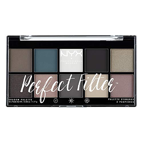 NYX Professional Makeup Paleta de sombras de ojos Perfect Filter Shadow Palette Tono 4 Gloomy Days Color Multicolor