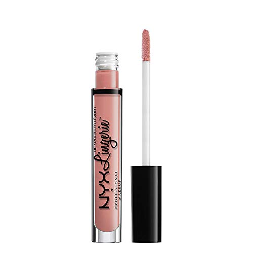 NYX Professional Makeup Pintalabios Lip Lingerie Liquid Lipstick, Acabado Cremoso y Mate, Larga Duración, Fórmula Vegana, tono: Silk Indulgent