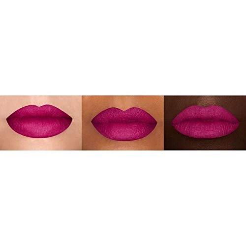 NYX PROFESSIONAL MAKEUP pintalabios mate larga duración Labial Poowder Puff Lippie Lip Cream Tono 5 Teenage Dream Color Rosa fucsia