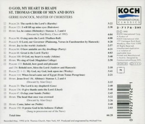 O God My Heart Is Ready