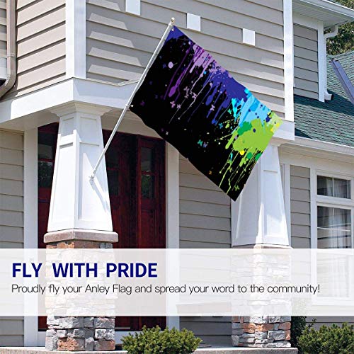 Oaqueen Banderas, 3x5 Foot Decorative Flag Paint Splat Garden Yard Decoration Flag Outdoor Decor Decorative Spring Large Flag