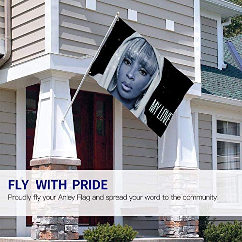 Oaqueen Banderas, Bandera del Jardin, Mary J Blige Seasonal Bandiera Set for Outdoors 3x5 Ft