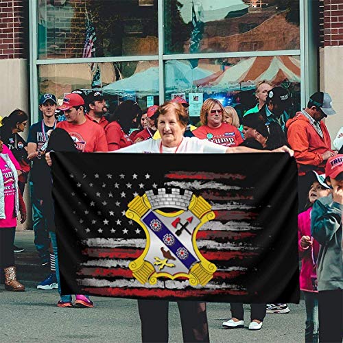 Oaqueen Garden Flag 1er Batallón, 8vo Regimiento de Infantería Bandera de 3 por 5 pies con Ojales